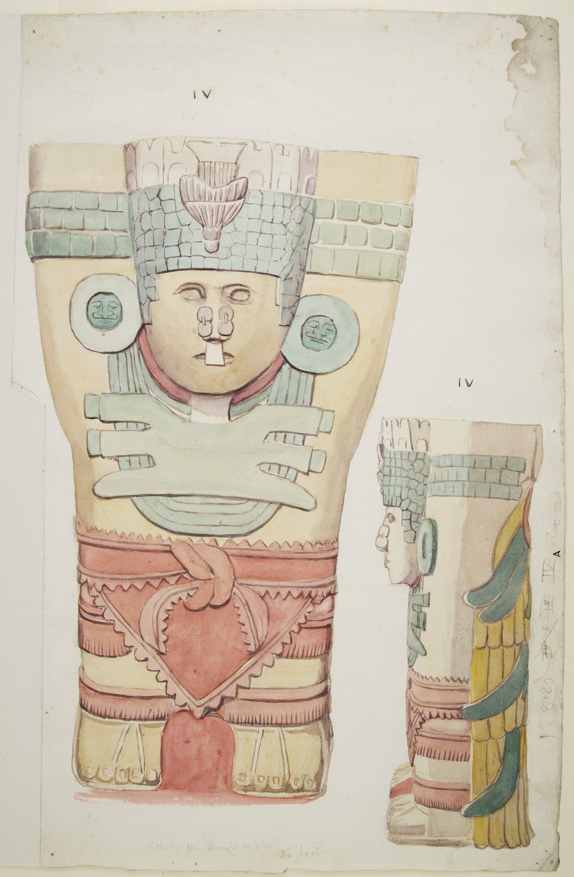 Caryatid (aguarela) de Adela Breton