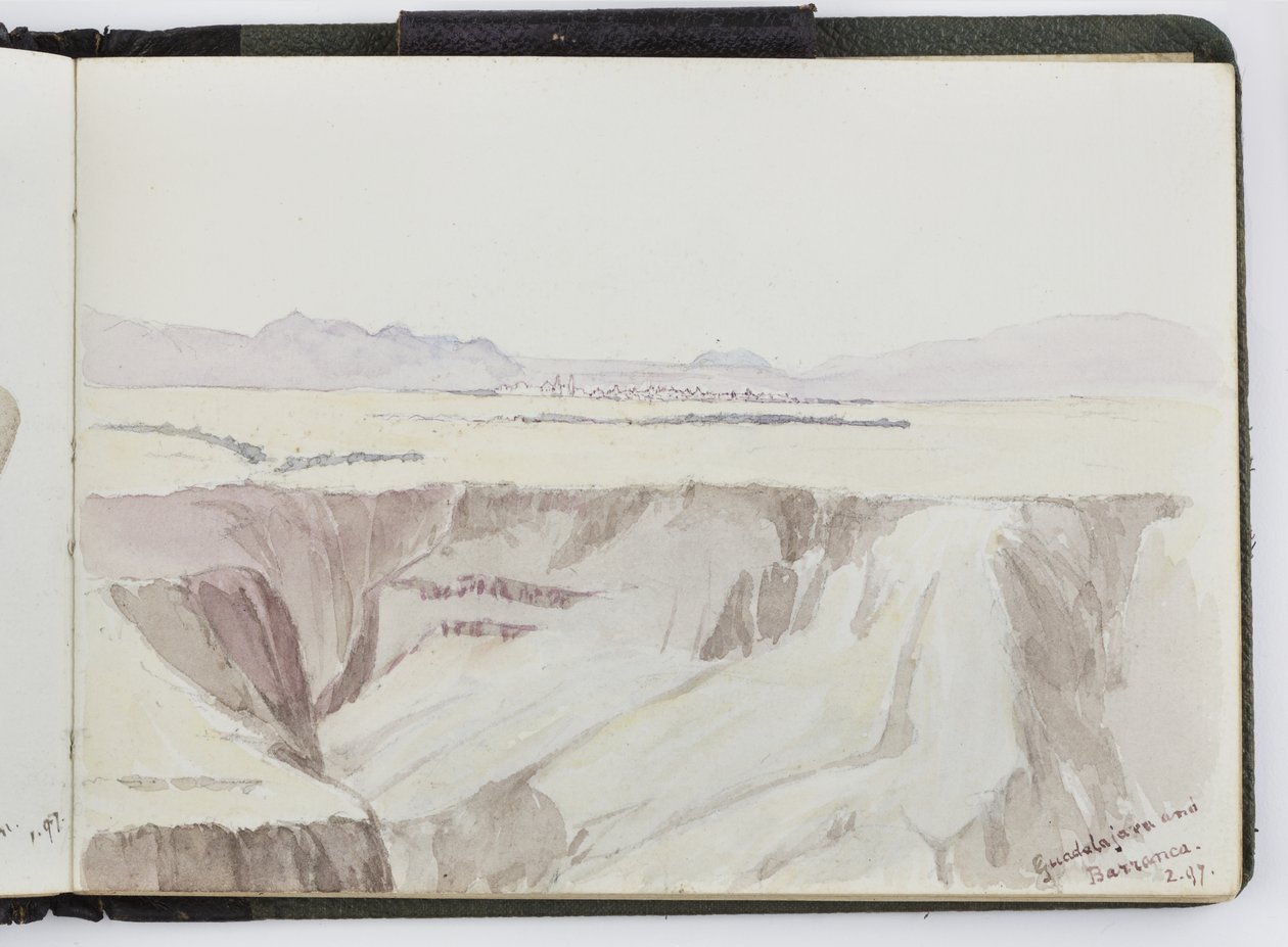 Sketchbook of watercolours, Drawings and Notes, Mexico, 1896-1898 (aquarela) de Adela Breton