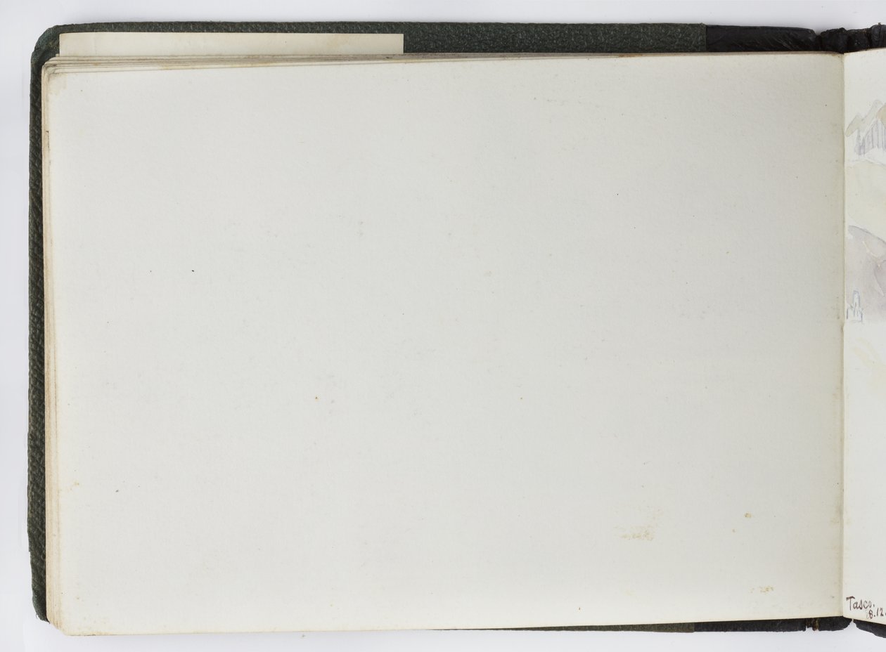 Caderno de desenhos de aquarelas, desenhos e notas, México,1896-1898 (aquarela) de Adela Breton
