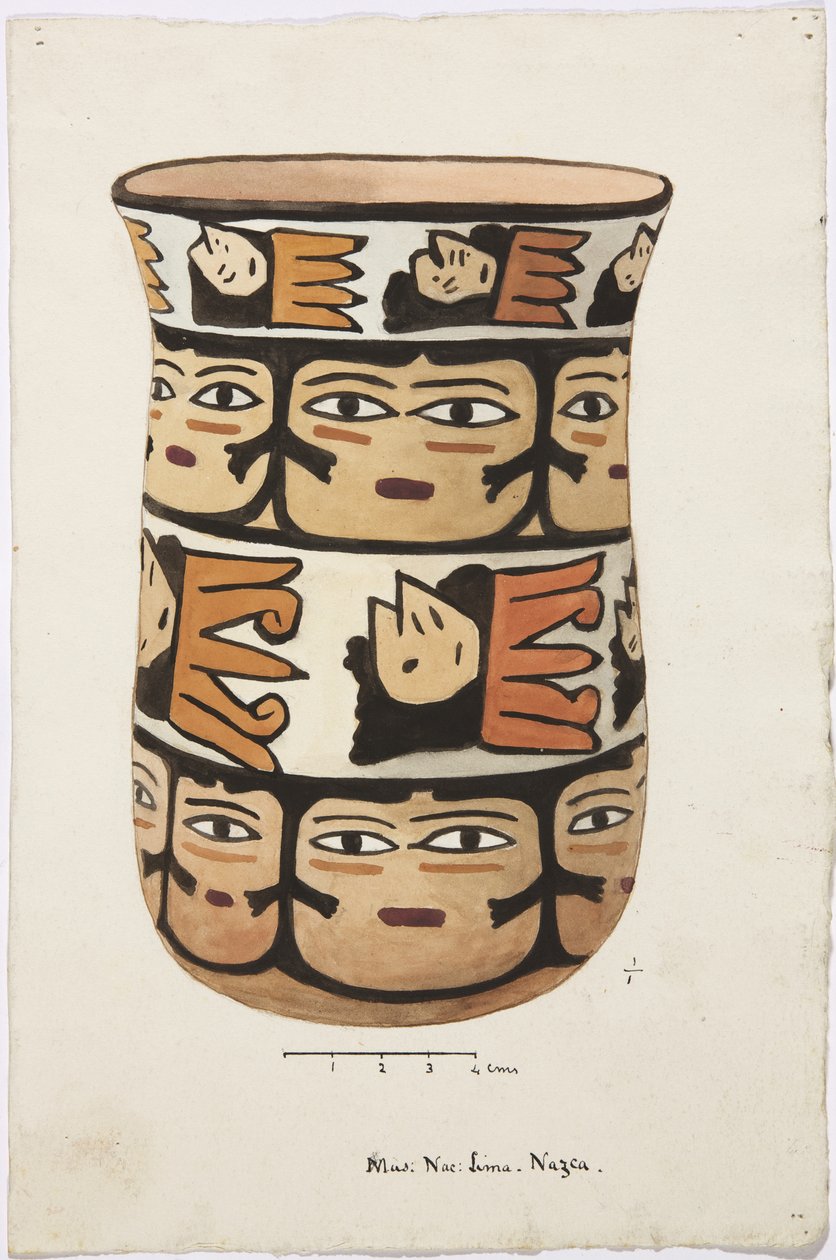Vaso de Nazca, Peru de Adela Breton
