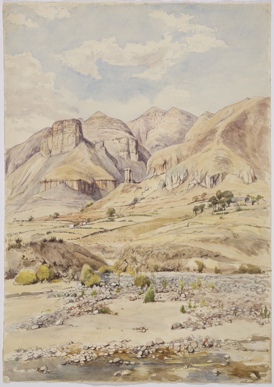 Vista - perto de Ixtacamaxtitlan, México (aguarela) de Adela Breton