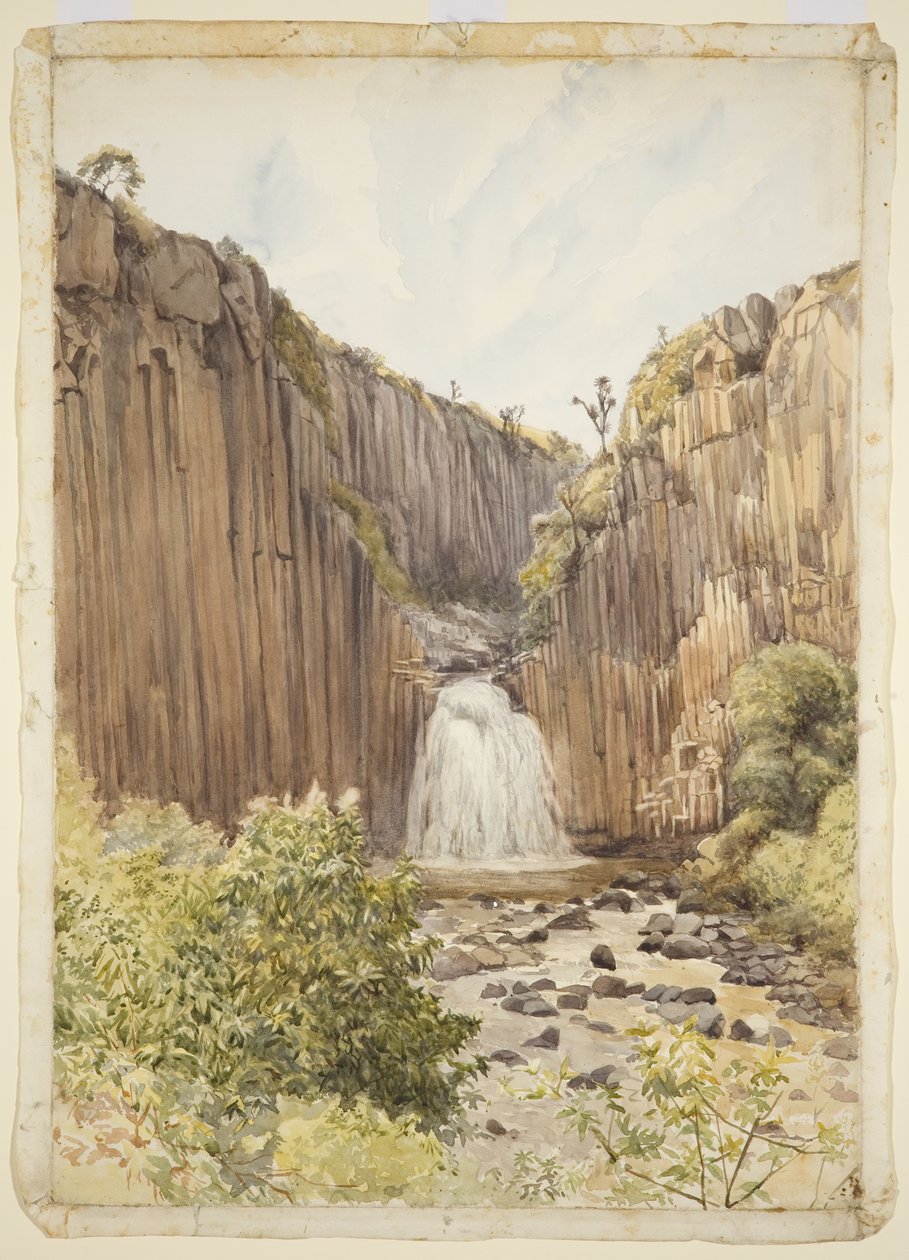 Cachoeira em Regla (aguarela) de Adela Breton