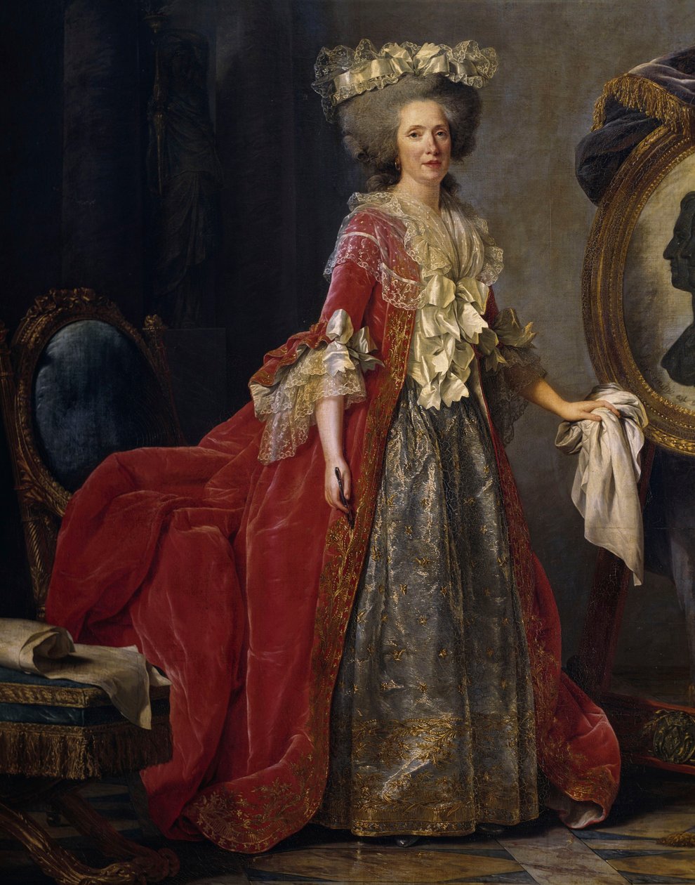 Retrato de Maria Adelaide de França (1732-1800), conhecida como Madame Adelaide de Adelaide Labille Guiard