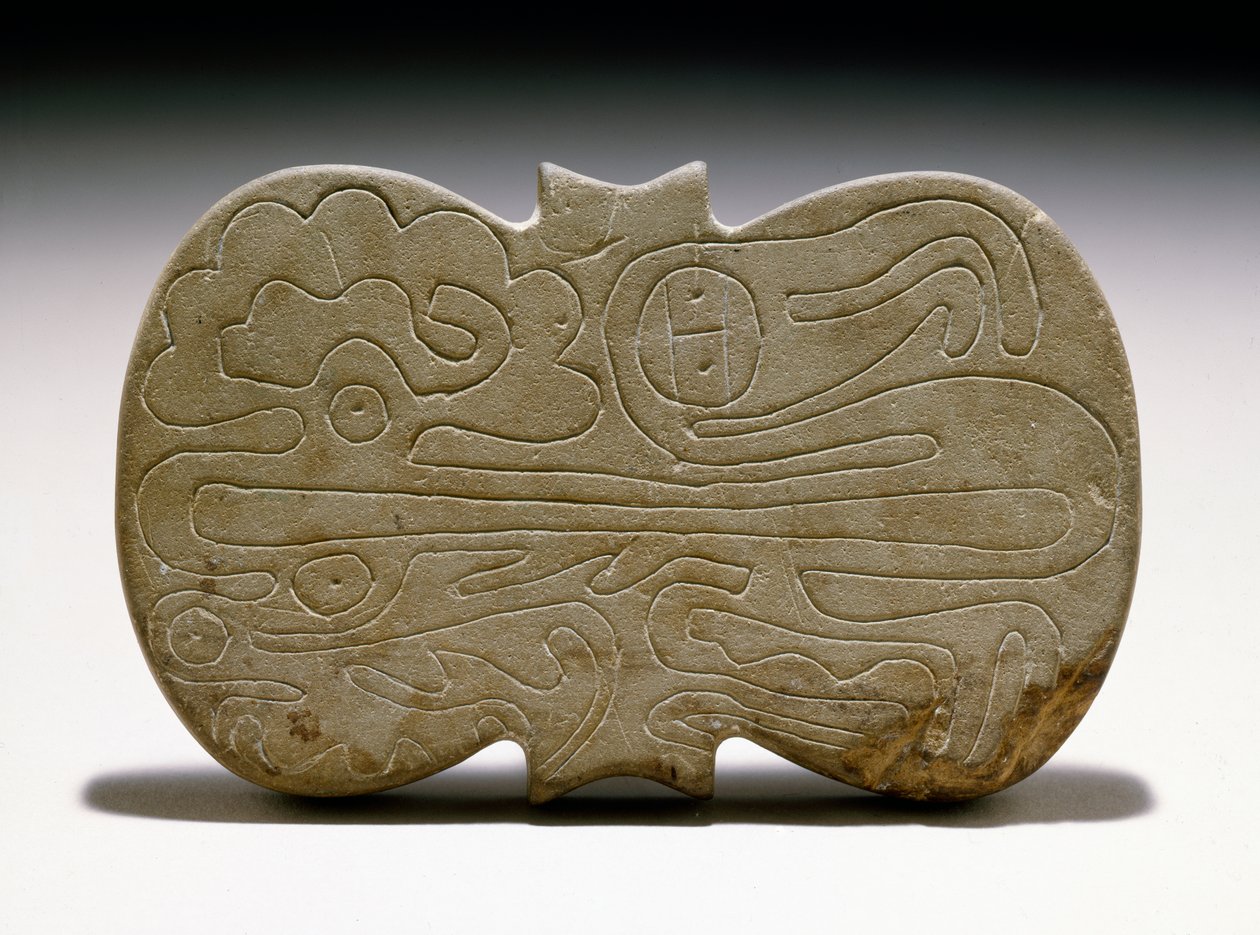Tablet de Berlim, tarde Adena, 400 aC-1 dC (arenito) de Adena culture