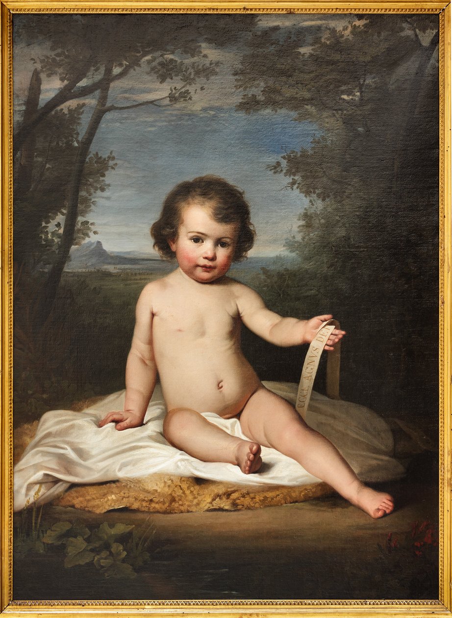 Jovem São João (óleo sobre tela) de Adeodato Malatesta or Malatesti