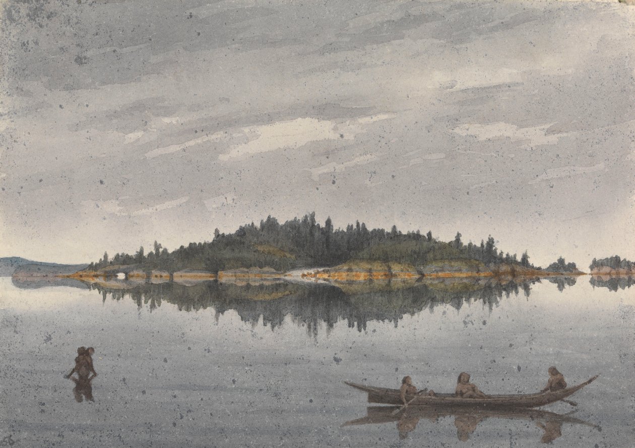 Deer Island, Beaver Harbour, Ilha de Vancouver, 15 de julho de 1851 [Canadá] de Admiral Sir Edward Gennys Fanshawe