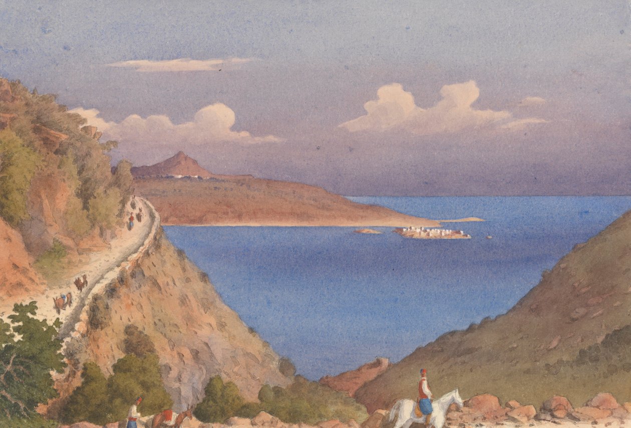 Forte de Suda [Souda] e entrada da baía de Suda, Cândia [Creta], 24 de outubro de 1857 de Admiral Sir Edward Gennys Fanshawe