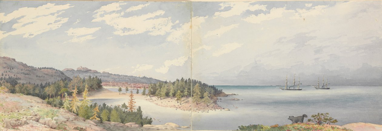 Hogland, 24 de agosto de 1855, Finlândia de Admiral Sir Edward Gennys Fanshawe