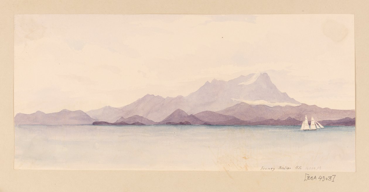 Keeney Balloo S.E. das Índias Ocidentais, América do Norte e Bornéu álbum de recortes de Admiral Sir Edward Gennys Fanshawe