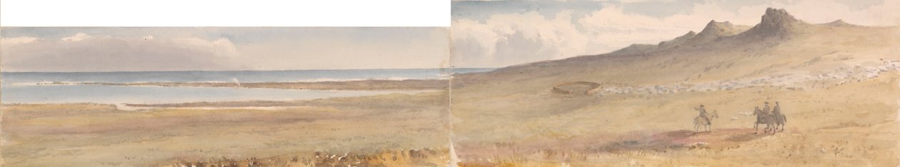 Monte William, Ilhas Falkland, maio de 1849 (aguarela) de Admiral Sir Edward Gennys Fanshawe