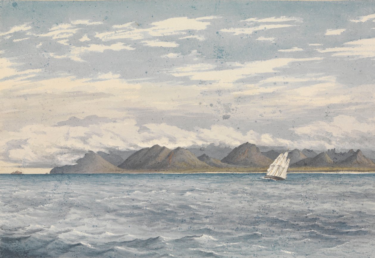"Woody Point, Ilha de Vancouver, 8 de julho de 1851 [Canadá] de Admiral Sir Edward Gennys Fanshawe