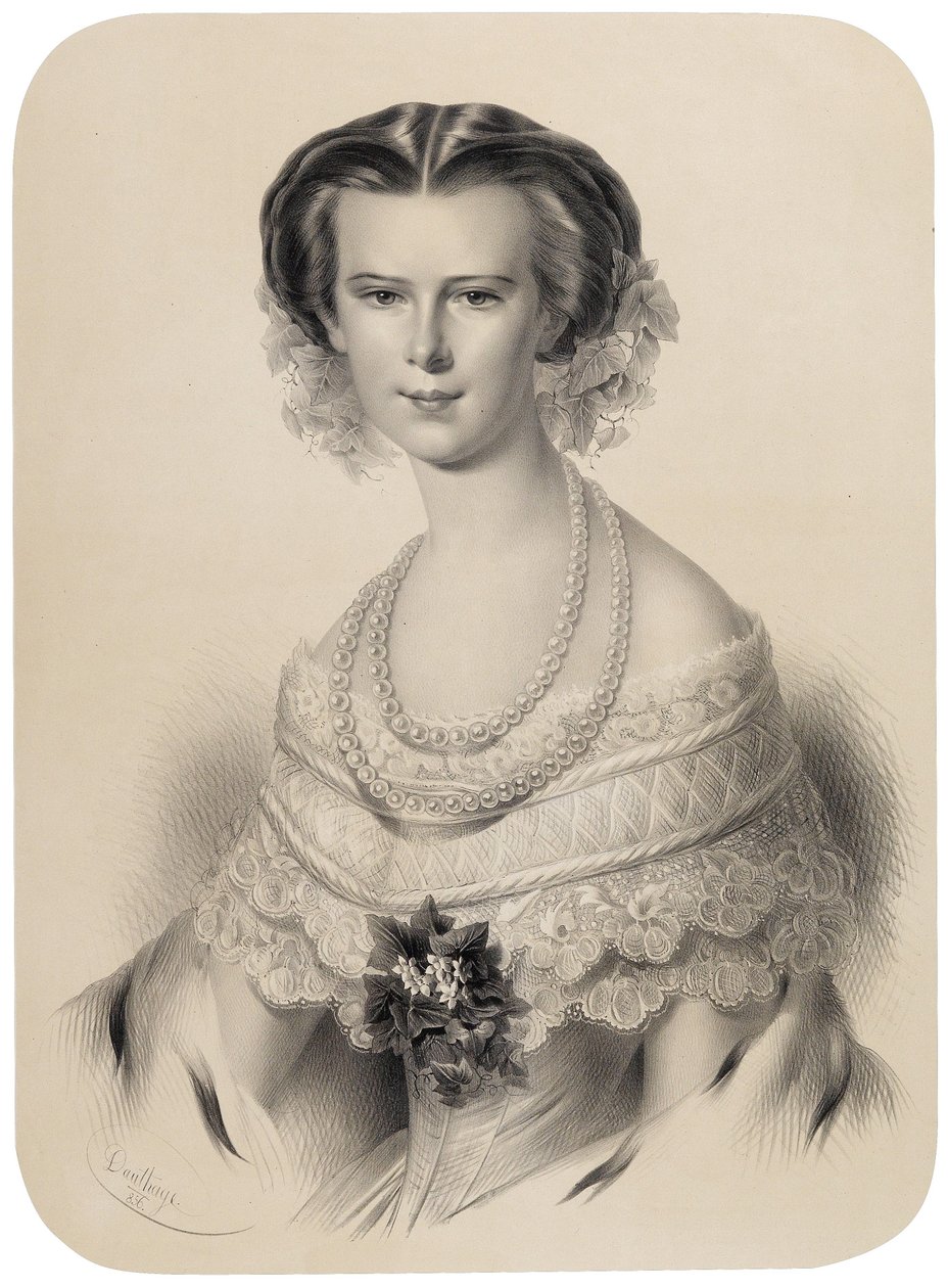 Retrato, de, a, jovem, imperatriz de Adolf Dauthage