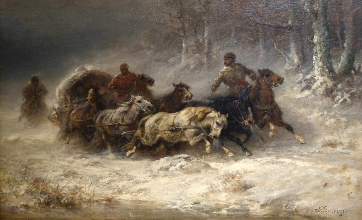 Escapar de Moscou de Adolf Schreyer