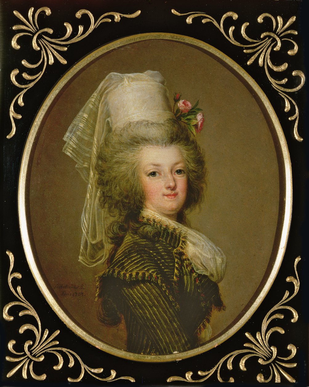 Arquiduquesa Maria Antonieta Habsburgo-Lothringen (1755-93), décimo quinto filho da imperatriz Maria Teresa da Áustria (1717-80) e Francisco I (1708-65), esposa de Luís XVI (1754-93) de Adolf Ulrich Wertmuller