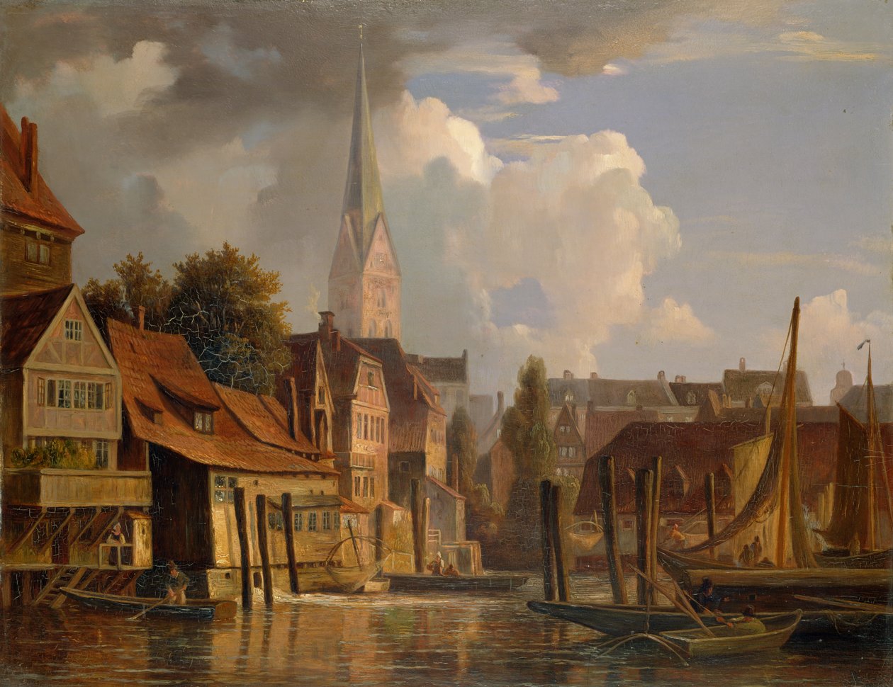 O Kleine Alster em 1842, 1842 de Adolf Vollmer