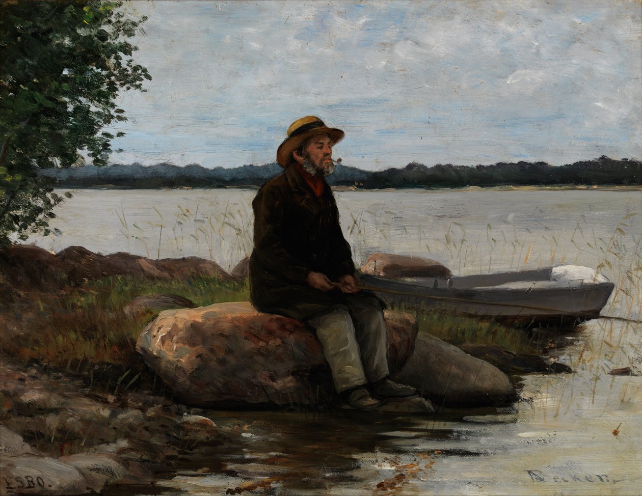 Um pescador de Adolf von Becker