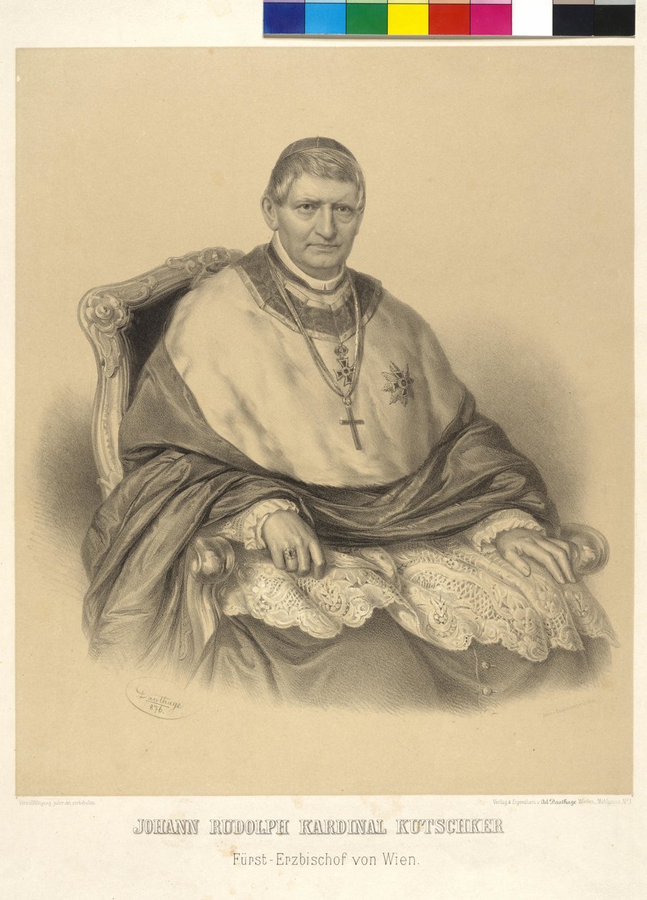 Johann Rudolf cardeal Kutschker Príncipe Arcebispo de Viena de Adolf Dauthage