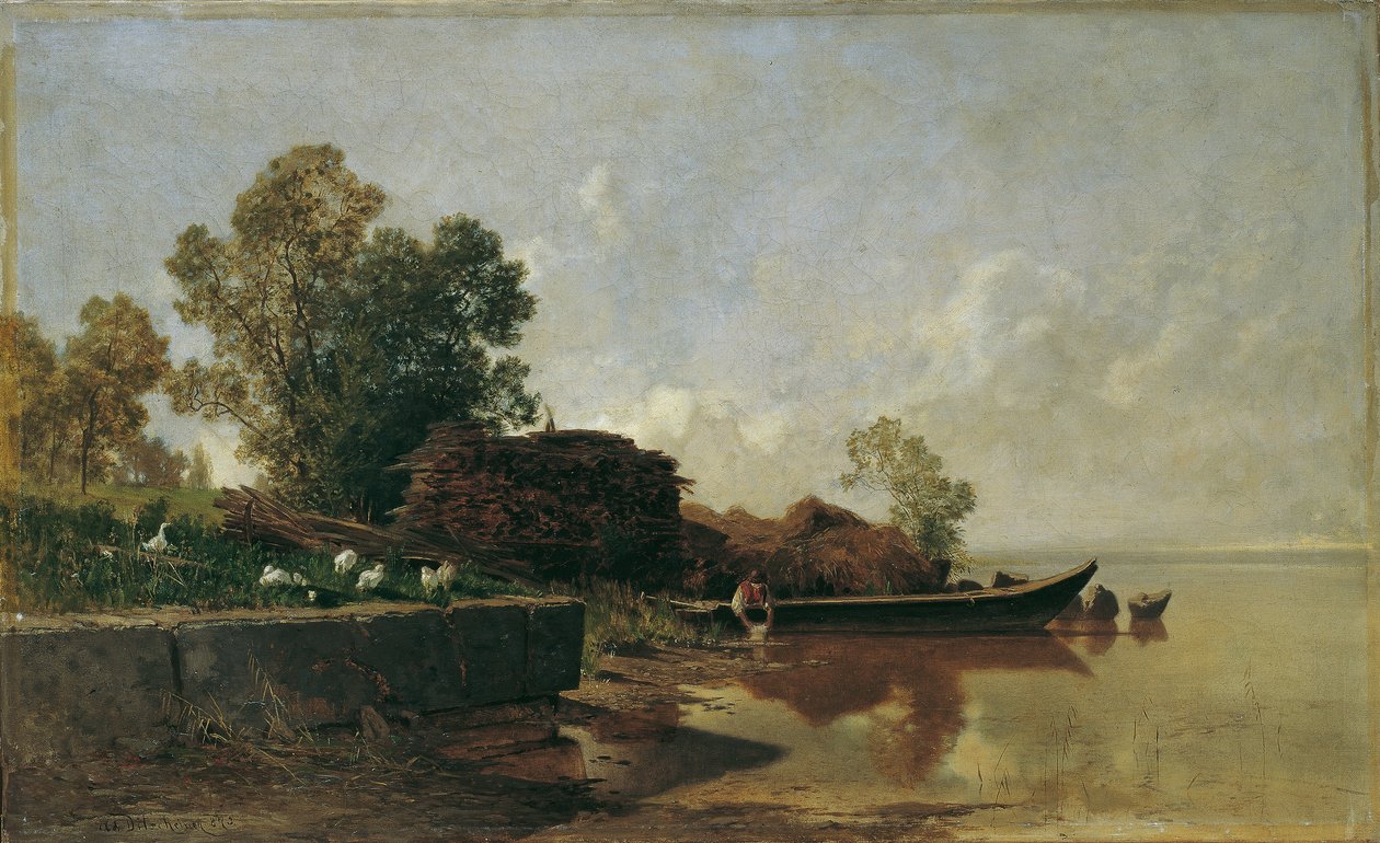 A Fraueninsel no Lago Chiemsee de Adolf Gustav Ditscheiner
