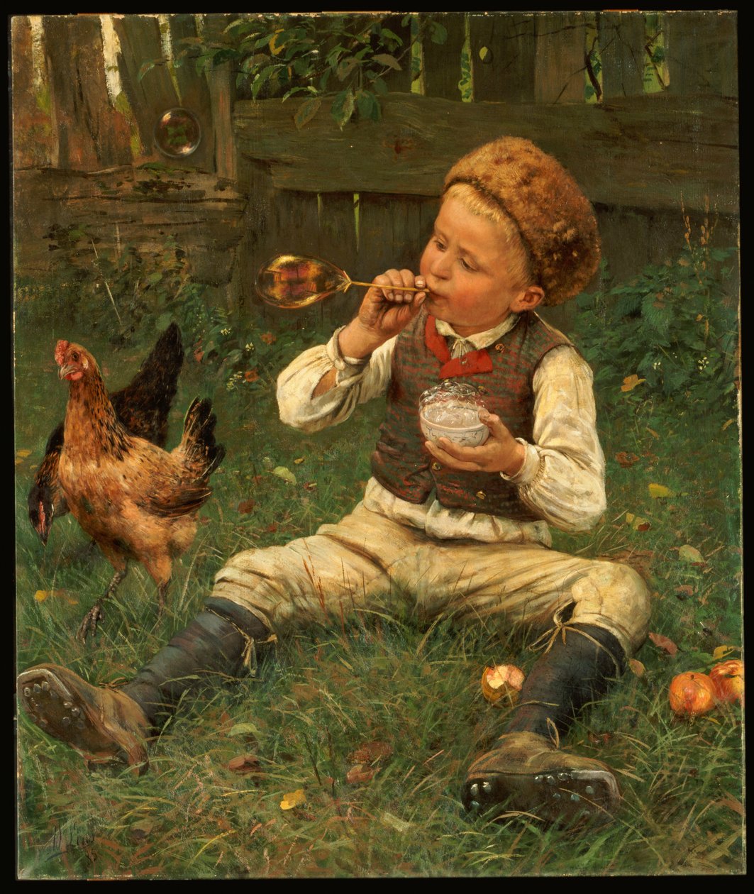 Bolhas de sopro, 1885 de Adolf Lins