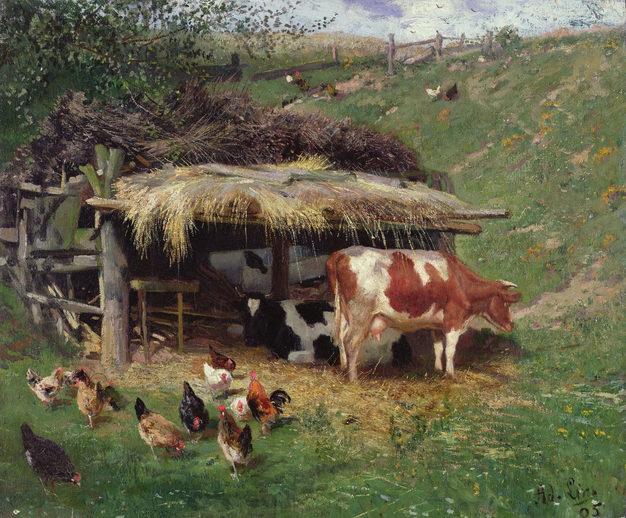O pátio de Adolf Lins