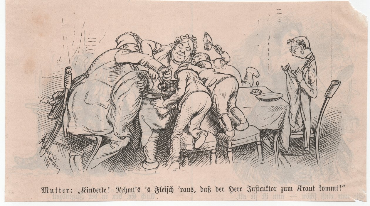 Instrutor feliz de Adolf Oberländer
