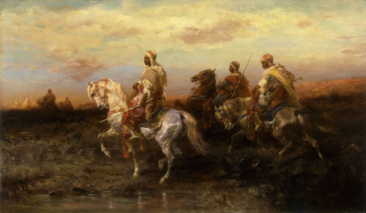 Cavaleiros árabes, de Adolf Schreyer