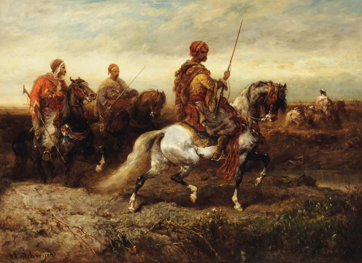 Cavaleiros árabes, de Adolf Schreyer
