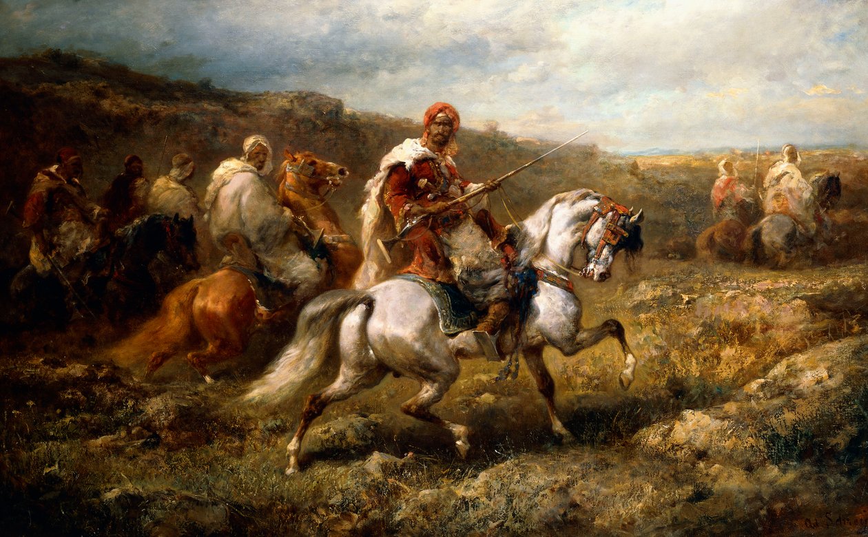 Beduínos na rota, de Adolf Schreyer