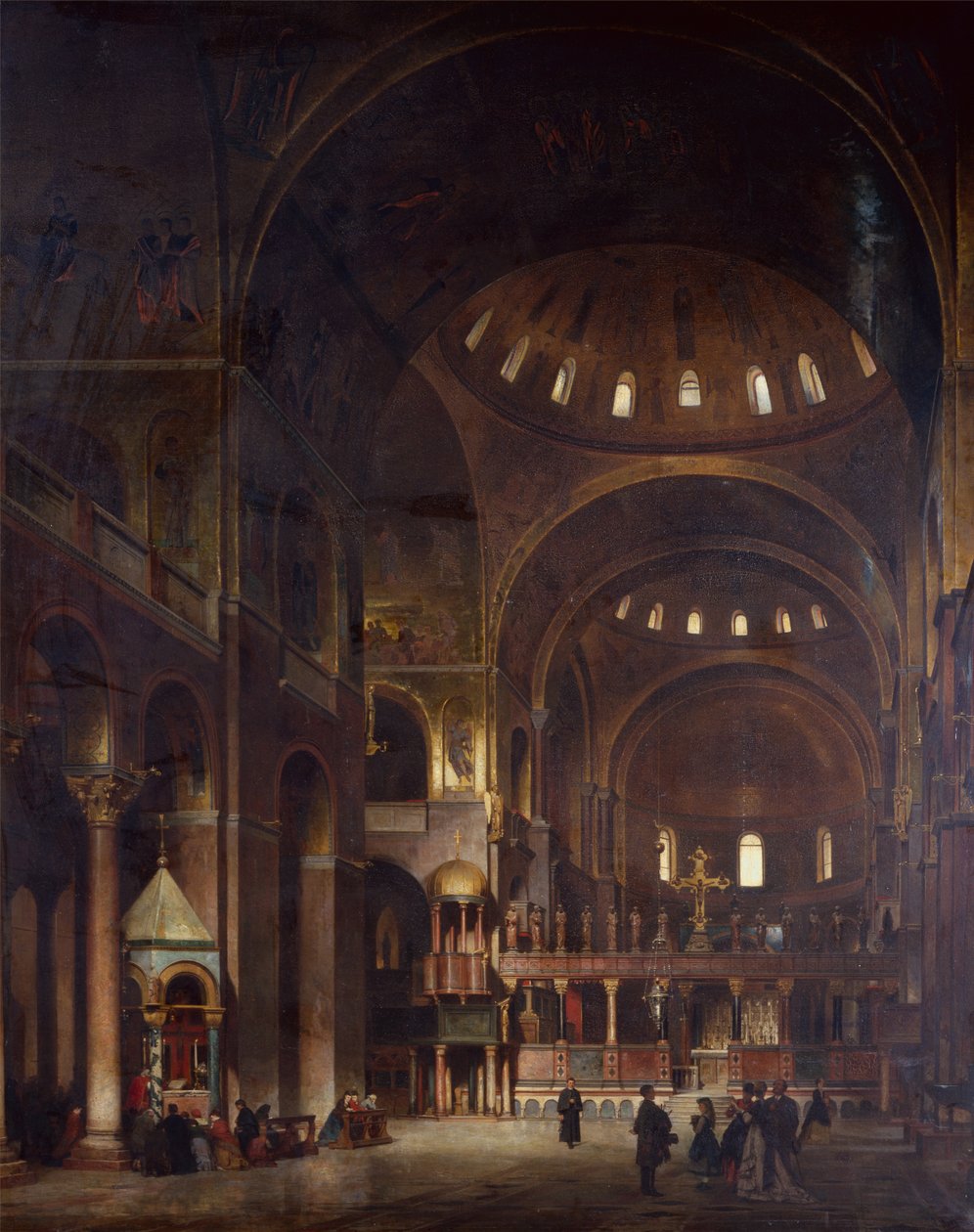 O interior de São Marcos, Veneza de Adolf Seel