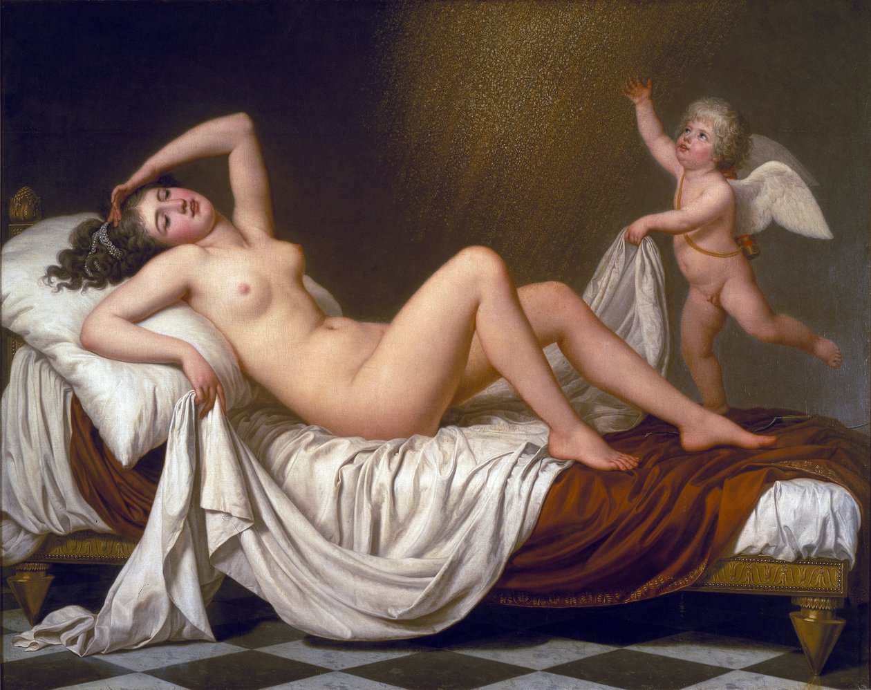 Danae e o Duche de Ouro de Adolf Ulrich Wertmuller