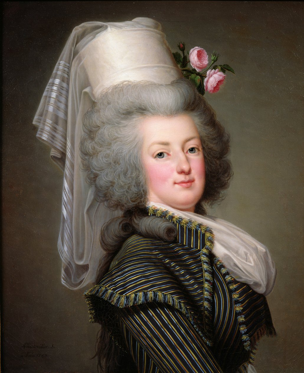 Maria Antonieta (1755-93) de Habsburgo-Lorena, arquiduquesa de Áustria, rainha da França e Navarra, 1788 de Adolf Ulrich Wertmuller