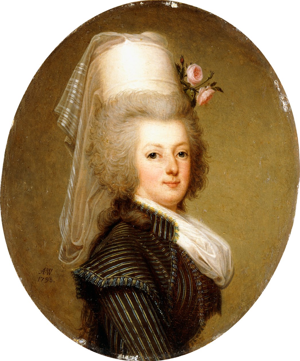 Retrato da rainha Maria Antonieta, 1793 de Adolf Ulrich Wertmuller