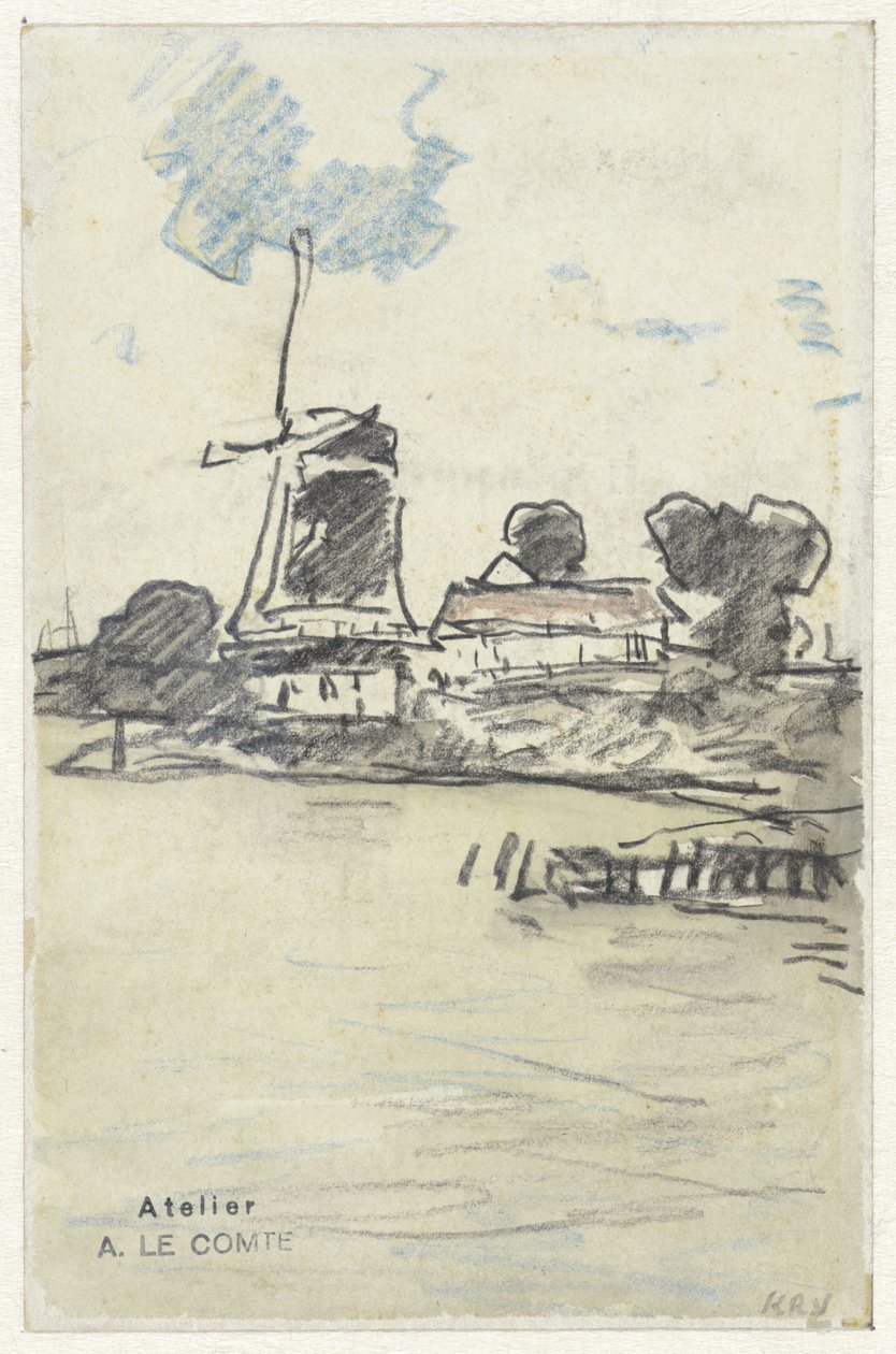 Moinho à beira-mar de Adolf le Comte
