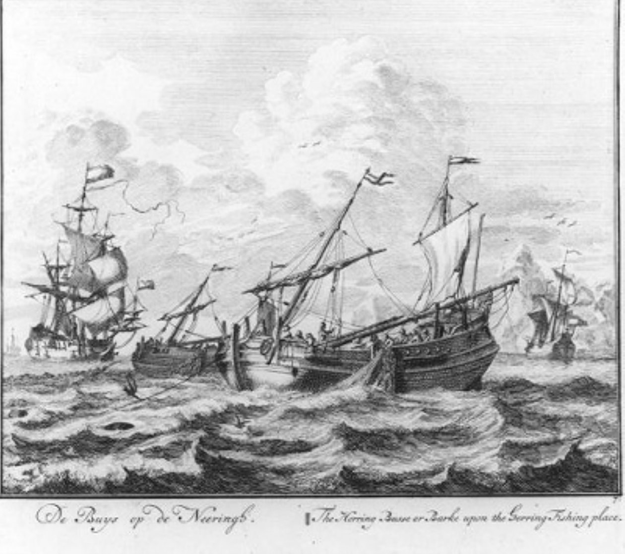 «O buis na pesca do arenque» (n.º 7 da série Pesca do arenque) de Adolf van der Laan