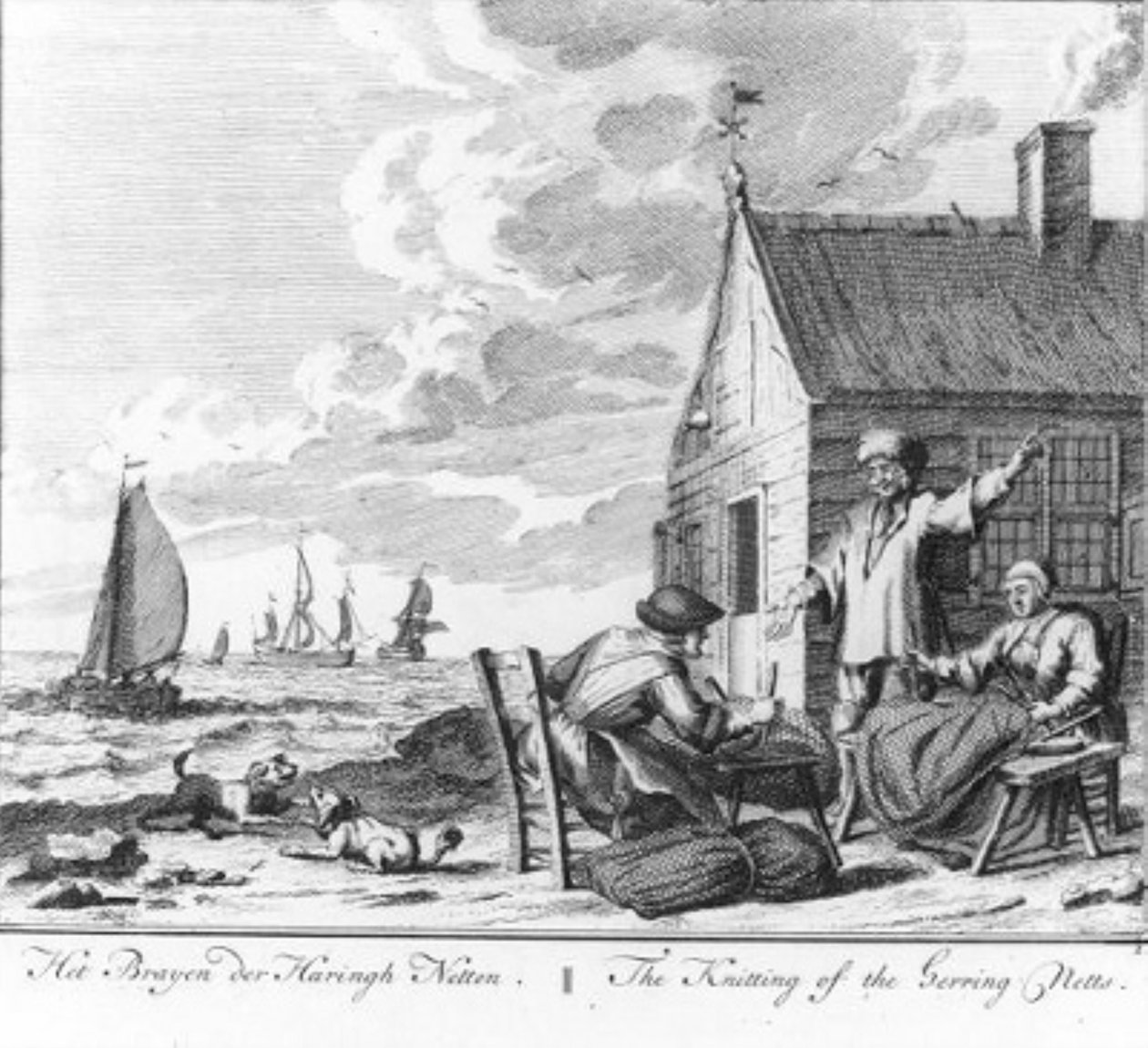 «A malha das redes de arenque» (n.º 2 da série sobre a pesca do arenque) de Adolf van der Laan