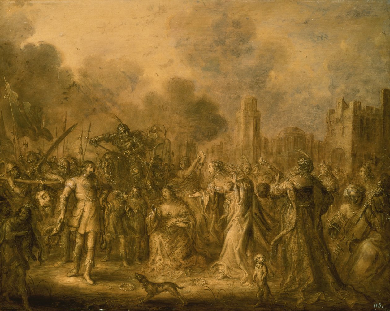 Triunfo de Davi de Adolf van der Venne