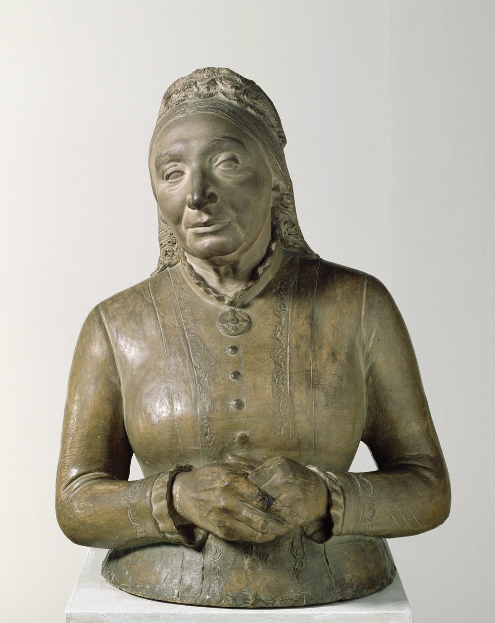 Retrato de Marie Fielder (1819-1901), 1882 (terracota) de Adolf von Hildebrand