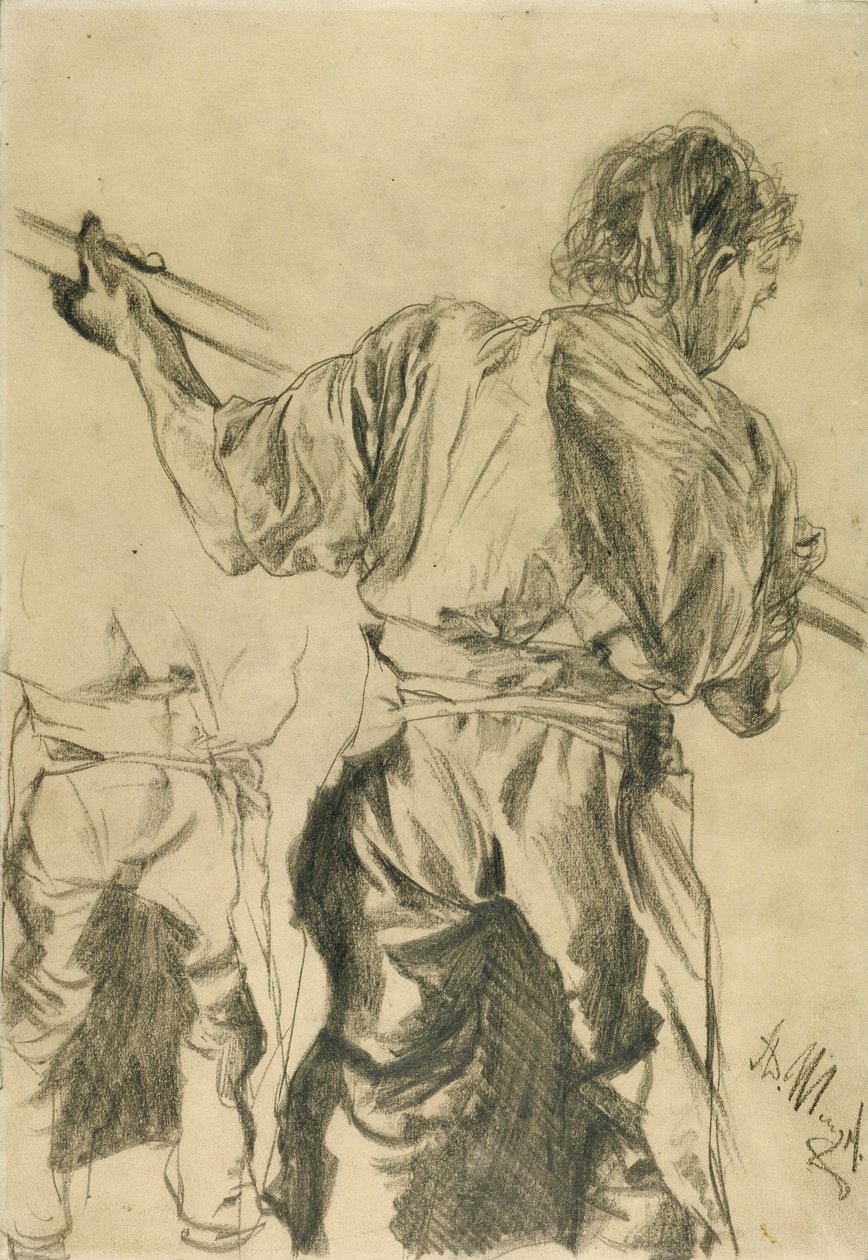 Figura Estudos de Adolf von Menzel