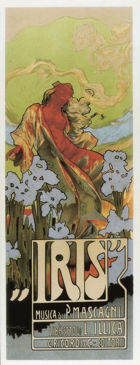 Ópera "Íris de Pietro Mascagni de Adolfo Hohenstein