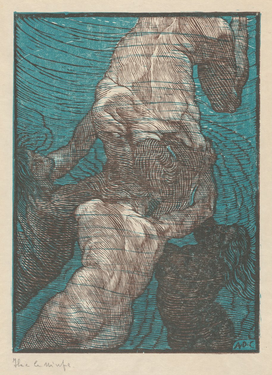 Ila e le ninfe (Hylas e as Ninfas) de Adolfo de Carolis