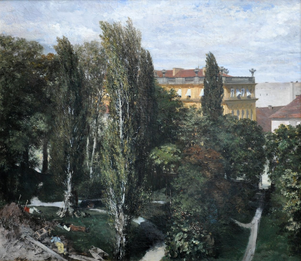 Vista do parque do Príncipe Albrecht de Adolph Menzel