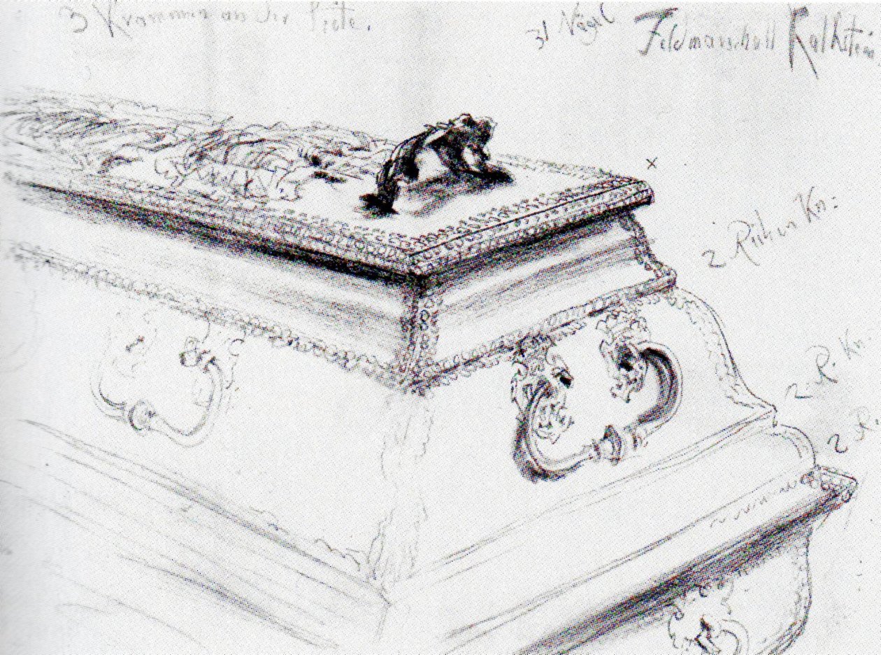 Caixão do Marechal de Campo von Kalckstein de Adolph Menzel