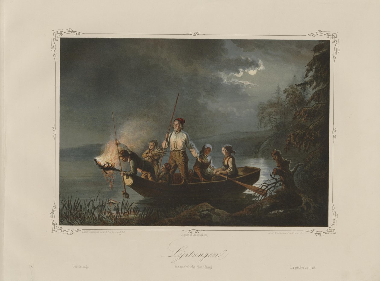 Ilustração tirada do livro Imagens de vida folclórica norueguesa por Tidemand de Adolph Tidemand