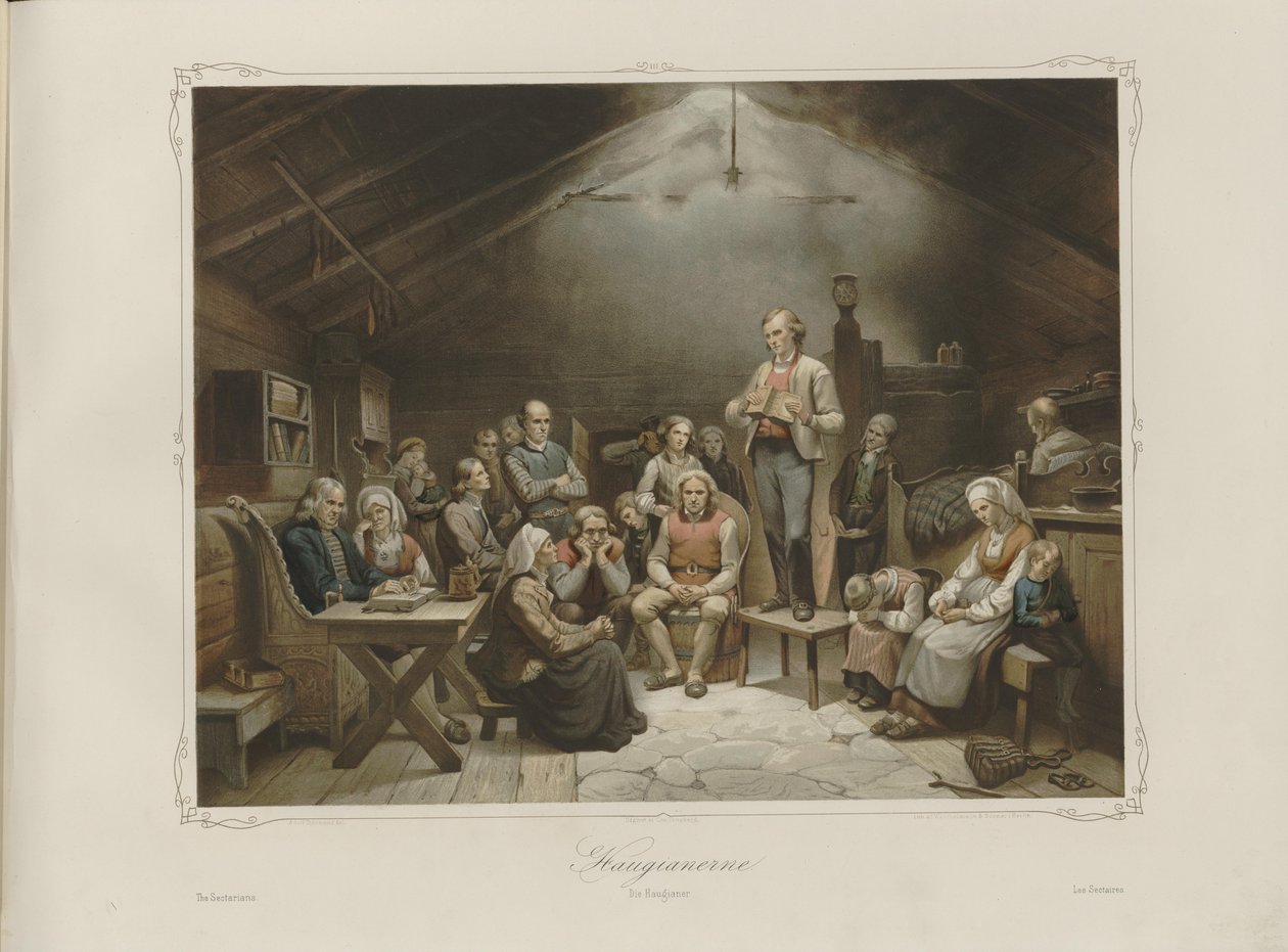 Fotos de vida folclórica norueguesa de Adolph Tidemand