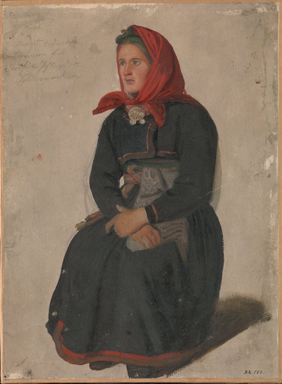 Camponesa de Telemark de Adolph Tidemand