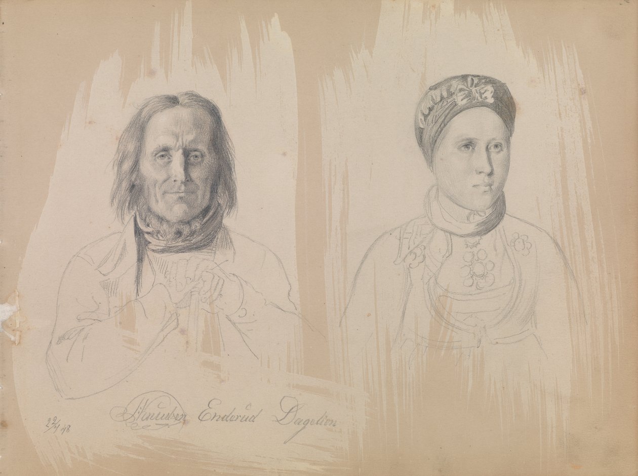 Pål Knutsen Enderud, Uvdal e Mulher de Adolph Tidemand