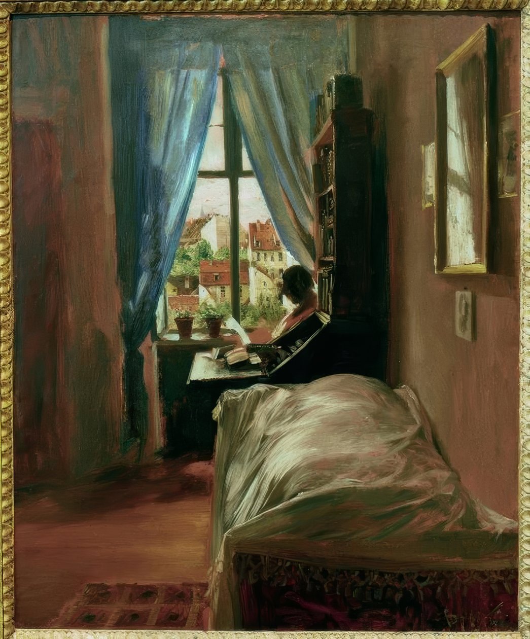 Quarto do artista de Adolph Menzel