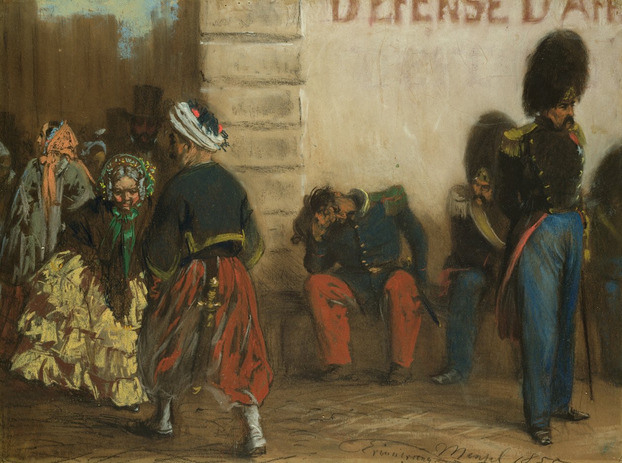 Memória de Paris, 1855 de Adolph Menzel