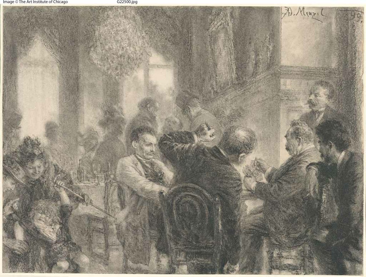 O jogo de cartas de Adolph Menzel