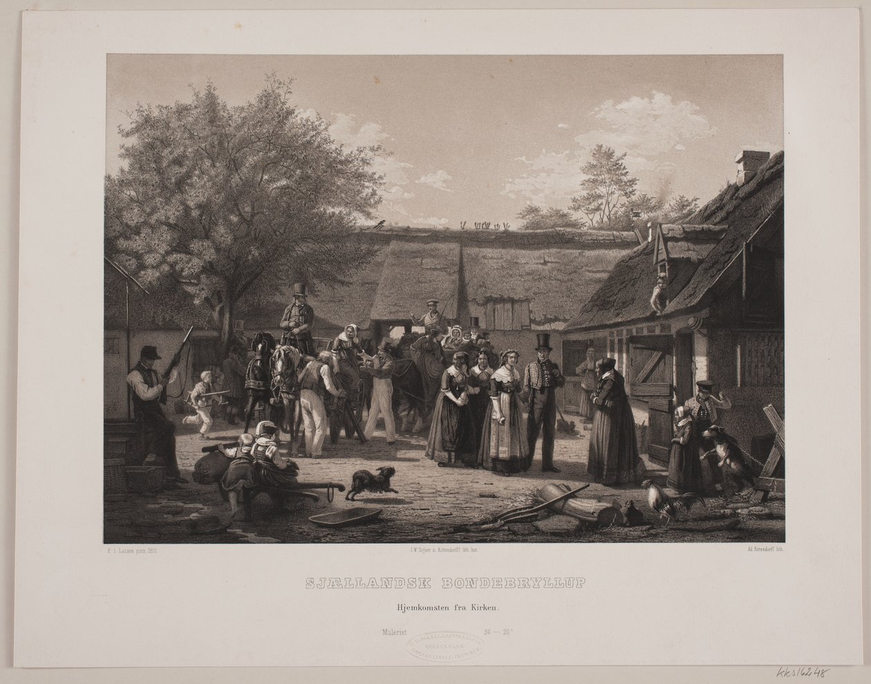 casamento camponês da Zelândia de Johan Adolph Kittendorff